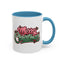 Christmas Mug - Merry Christmas Red & Green Text Mistletoe