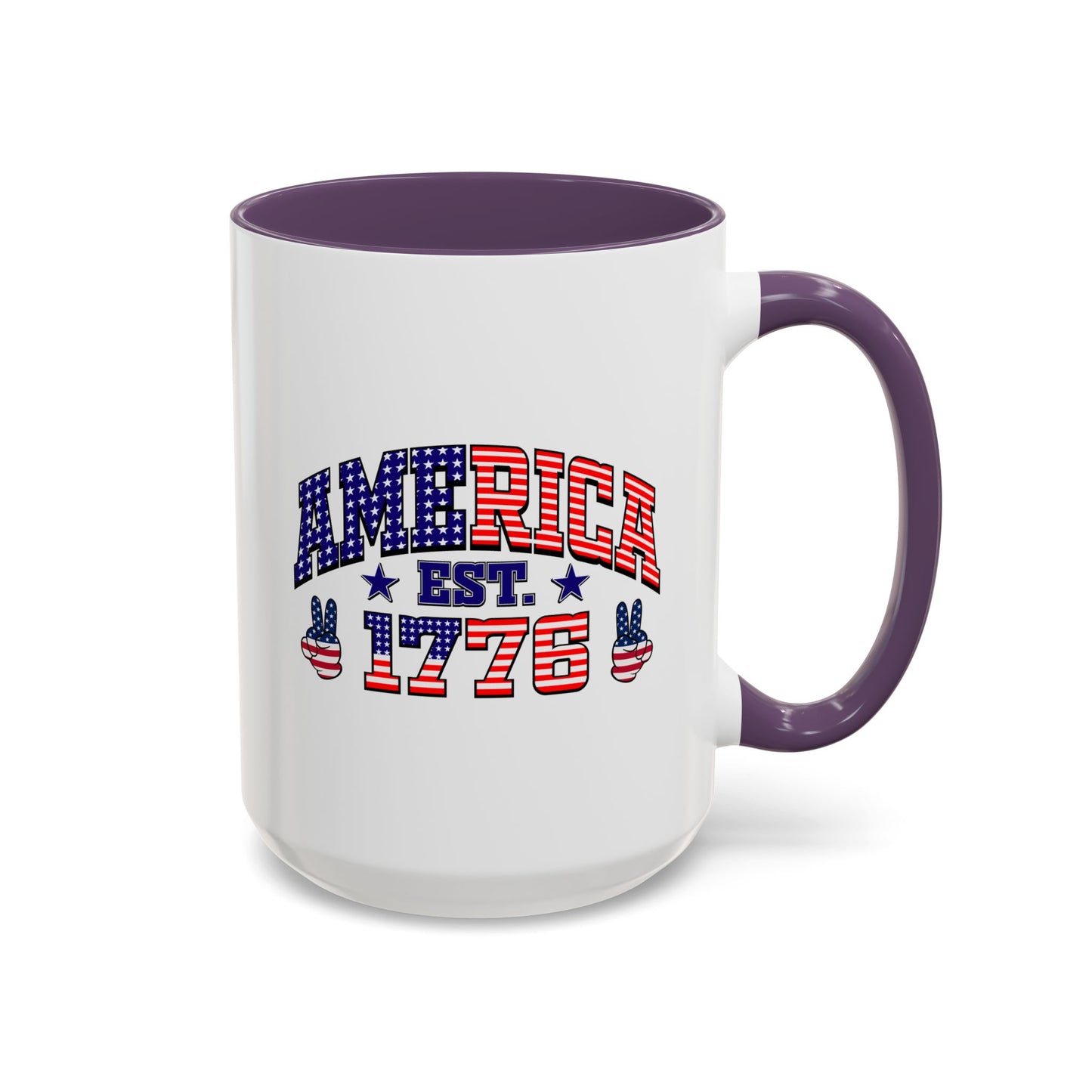 4th of July Mug - American Est 1776 Patriotic Flag