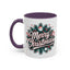 Christmas Mug - Merry Christmas White & Red Embossed Text
