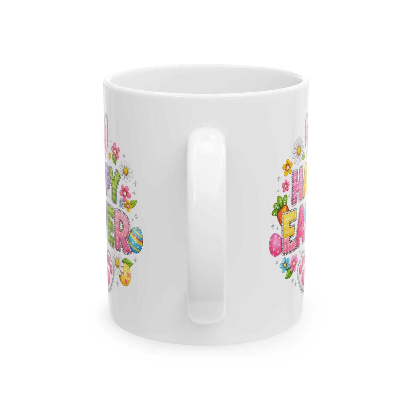 Easter Mug - Happy Easter Rhinestone