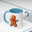 Christmas Mug - Gingerbread Man Red Bow