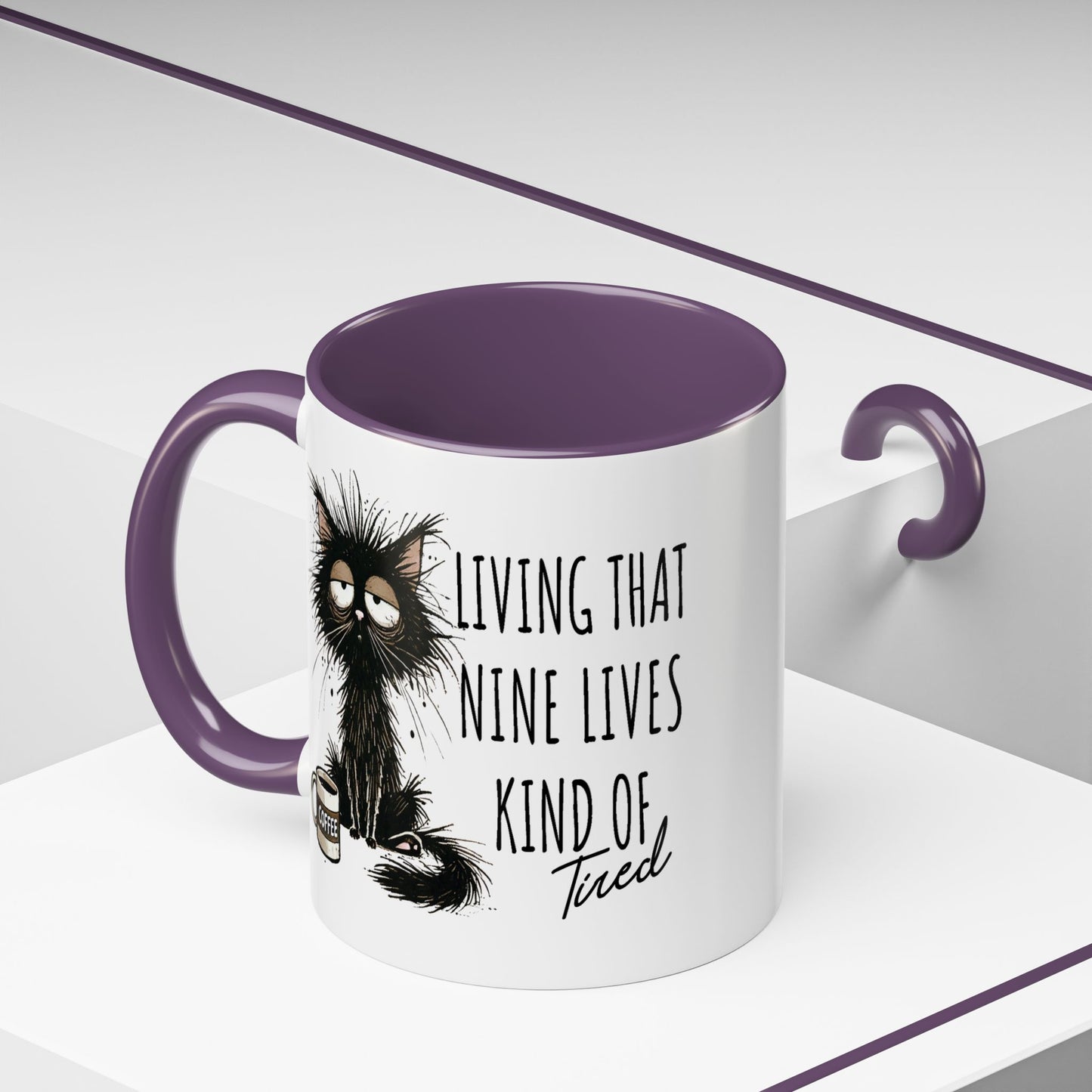 Humor Mug - Living That Nine Lives