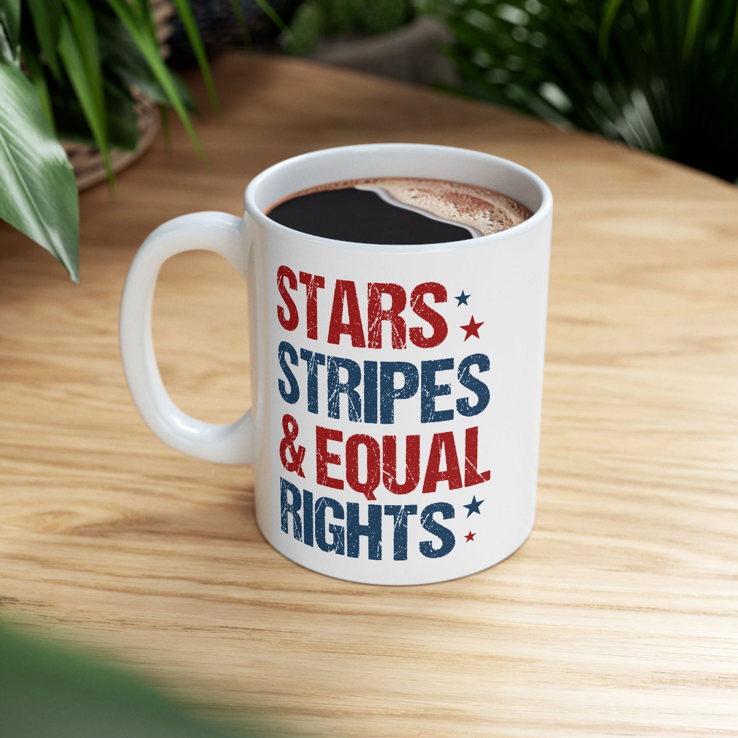 4th of July Mug - Stars Stripes & Equal Rights