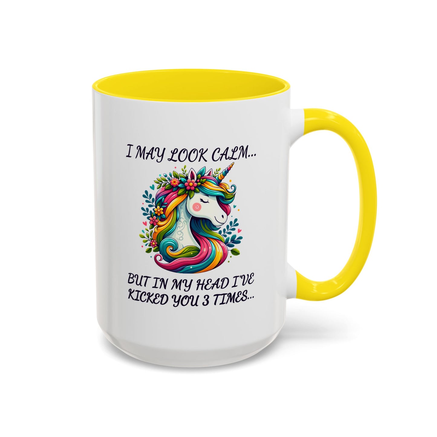 Adult Mug - I may Look Calm Unicorn