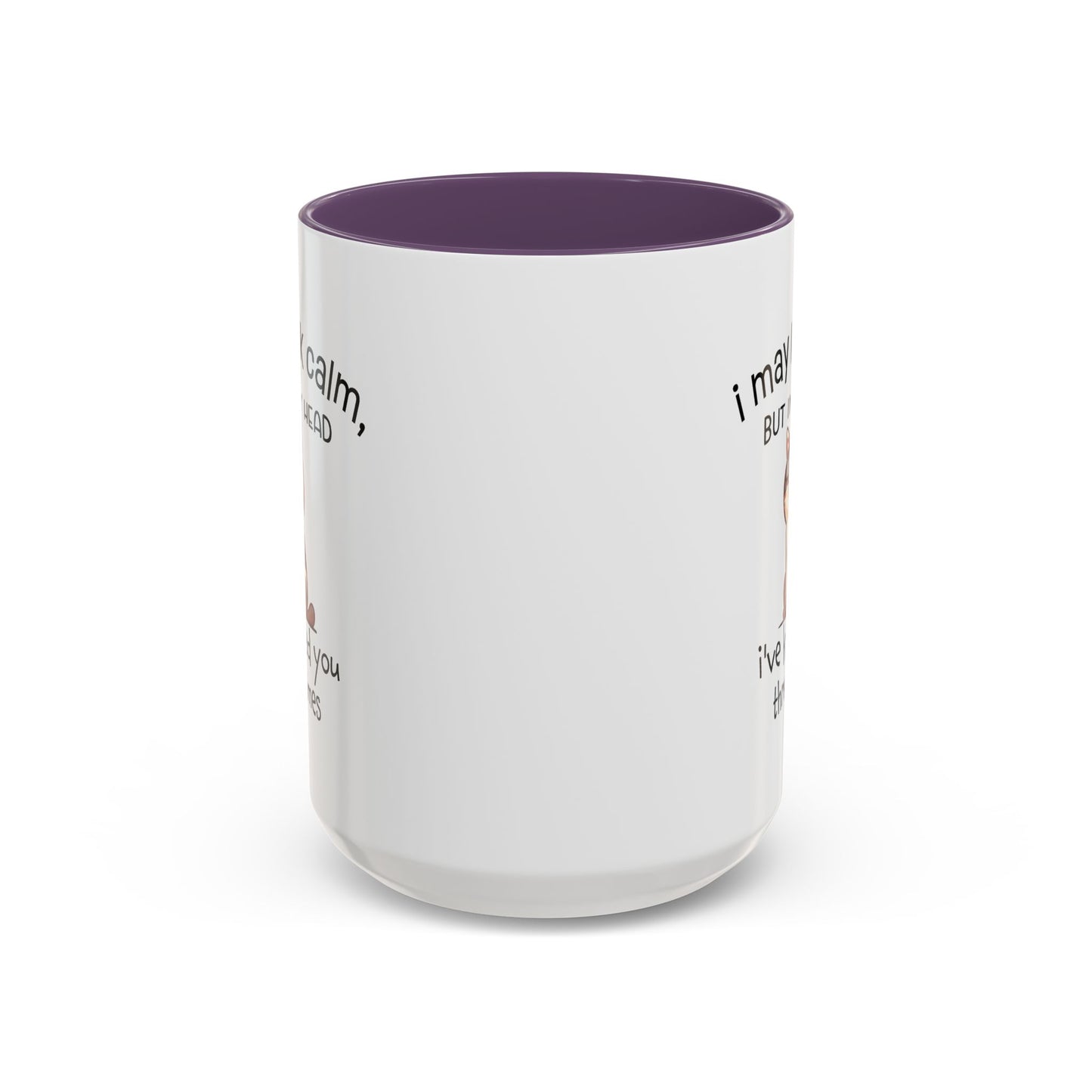Adult Mug - I May Look Calm Cat