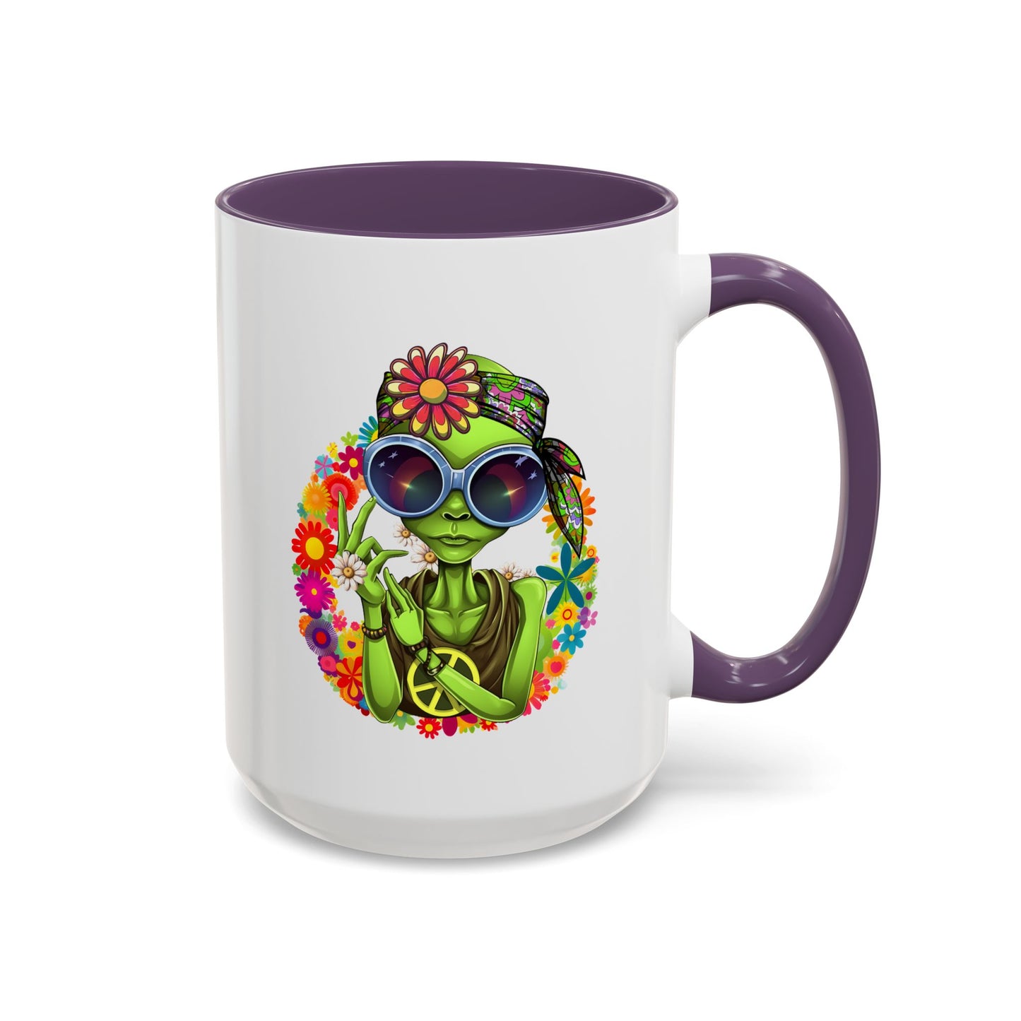 Alien Mug - Peace Hippy Alien