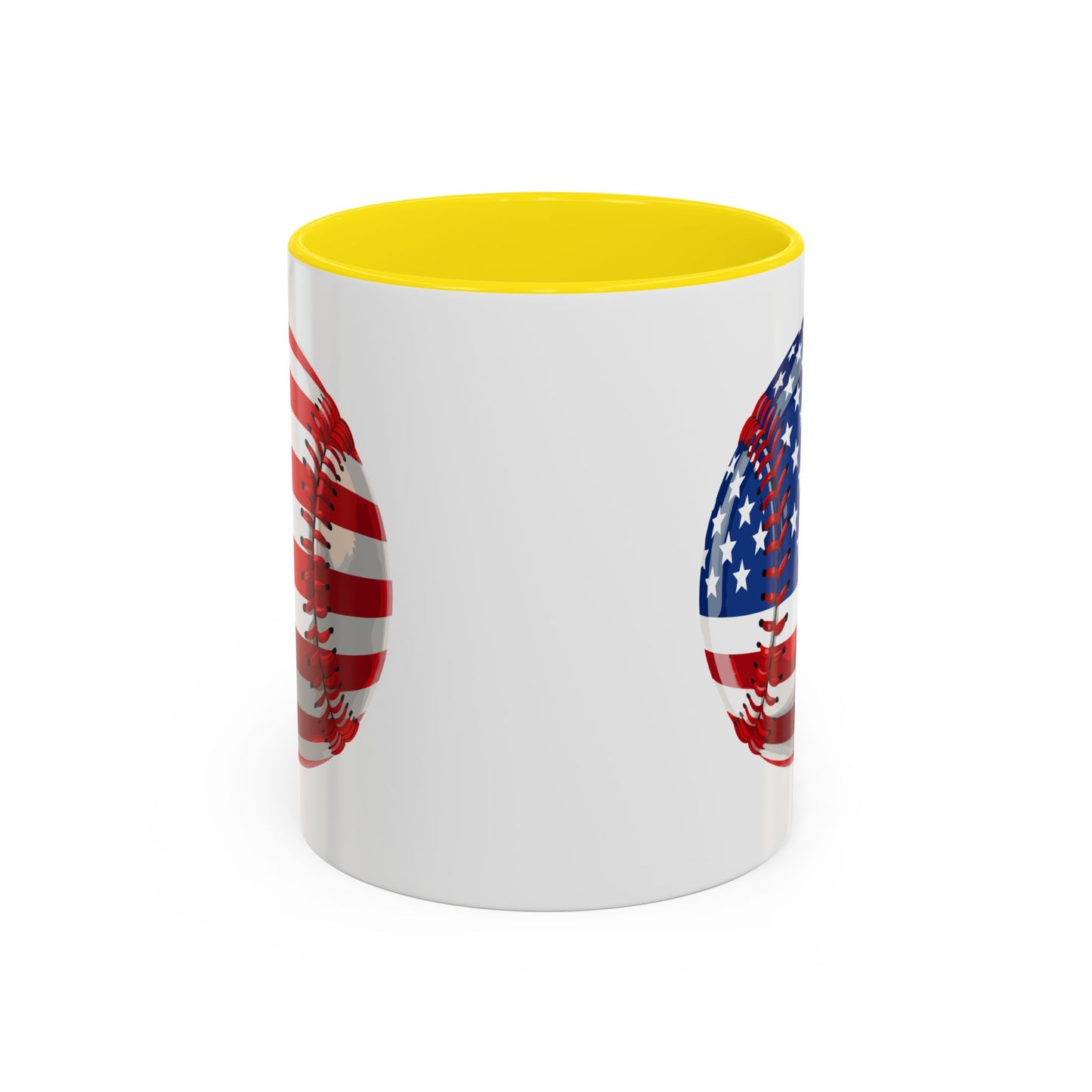 4th of July Mug - Baseball American Flag