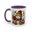 Christmas Mug - Snowman with Christmas Decorations