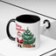 Christmas Mug - Merry Christmas Red Text Santa Tree Presents