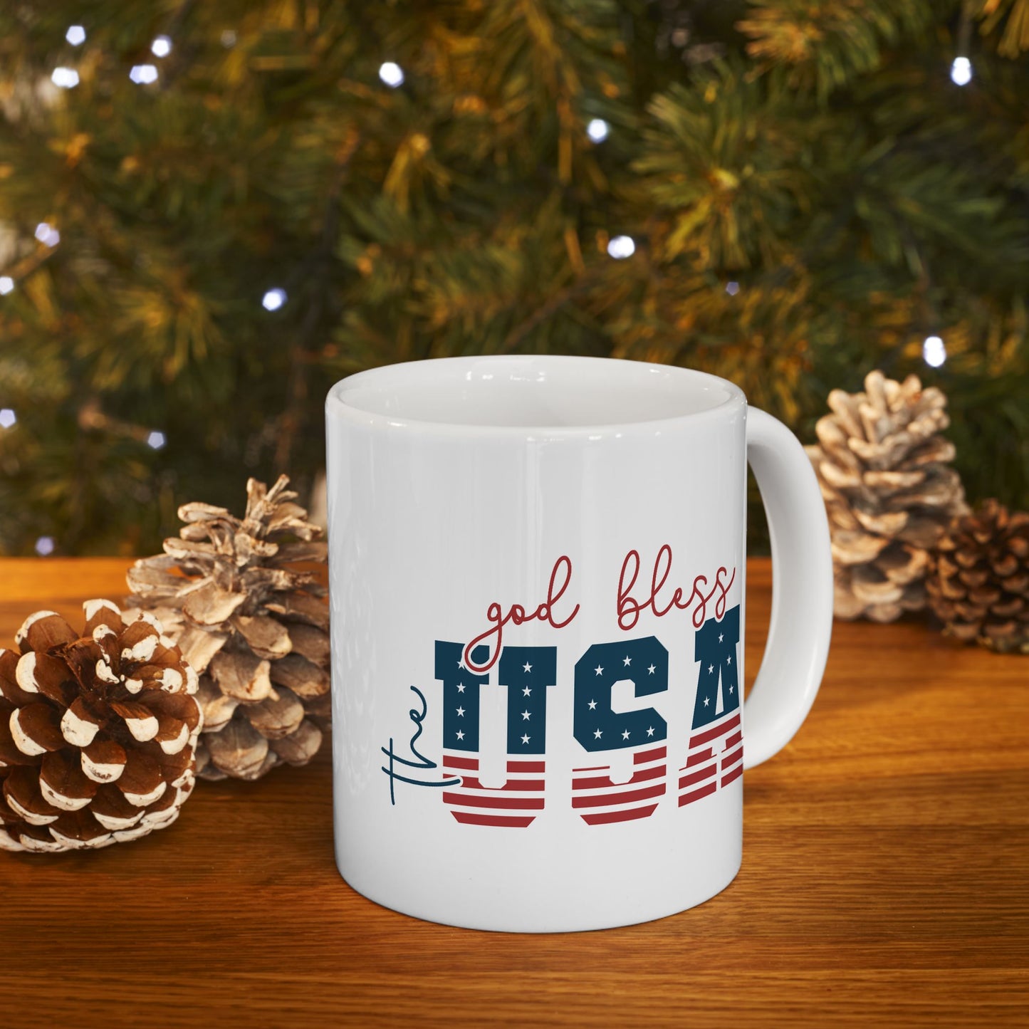 4th of July Mug - God Bless the USA