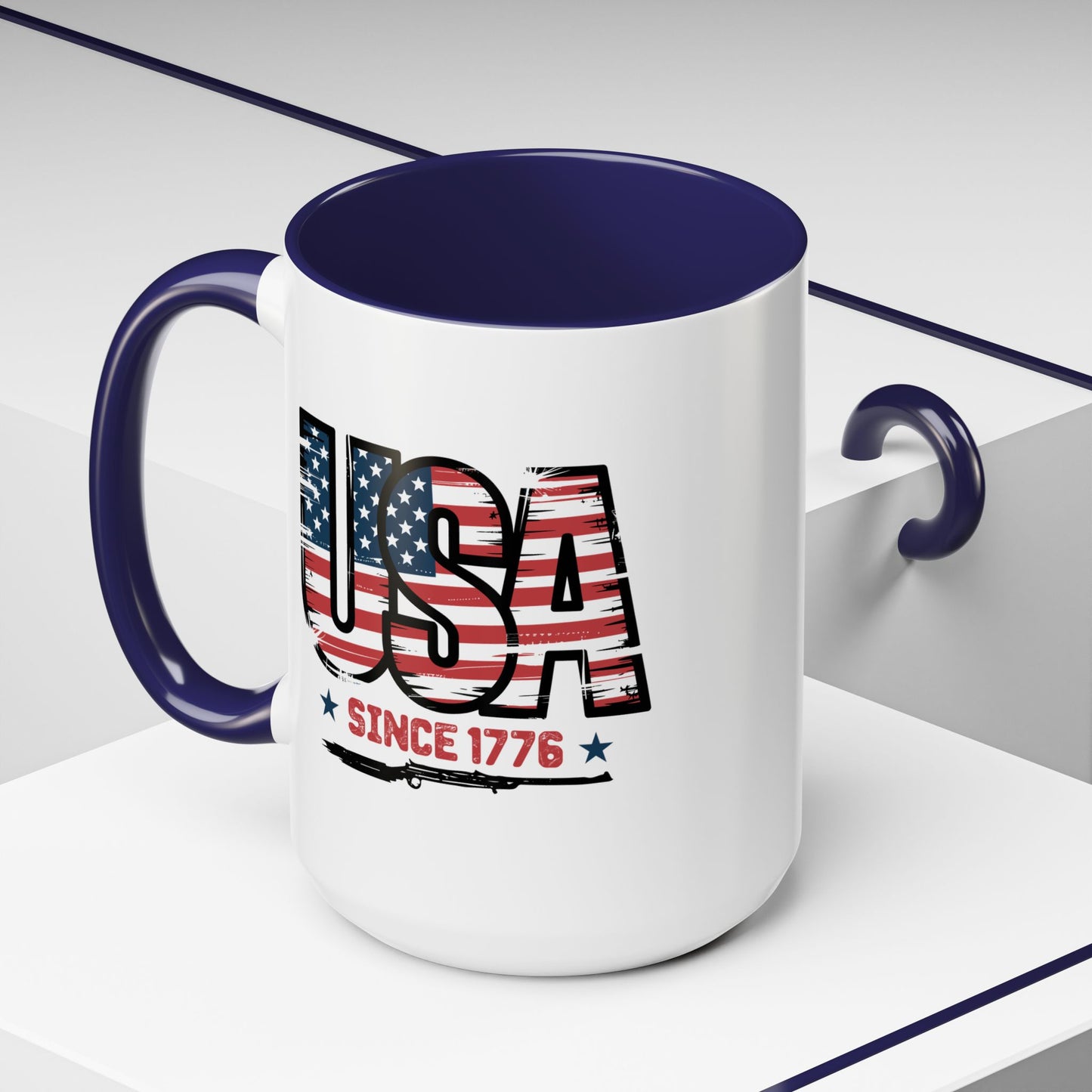 4th of July Mug - USA Since 1776 Gun
