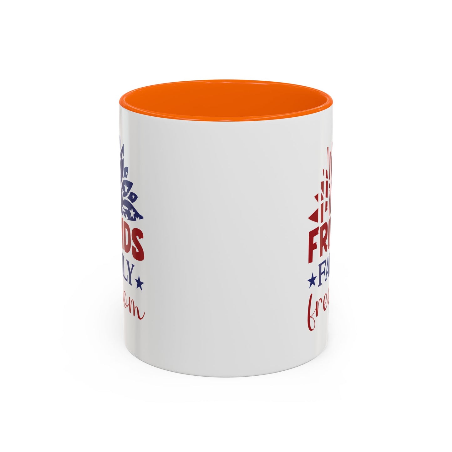 4th of July Mug - Friends Family Freedom Sunflower