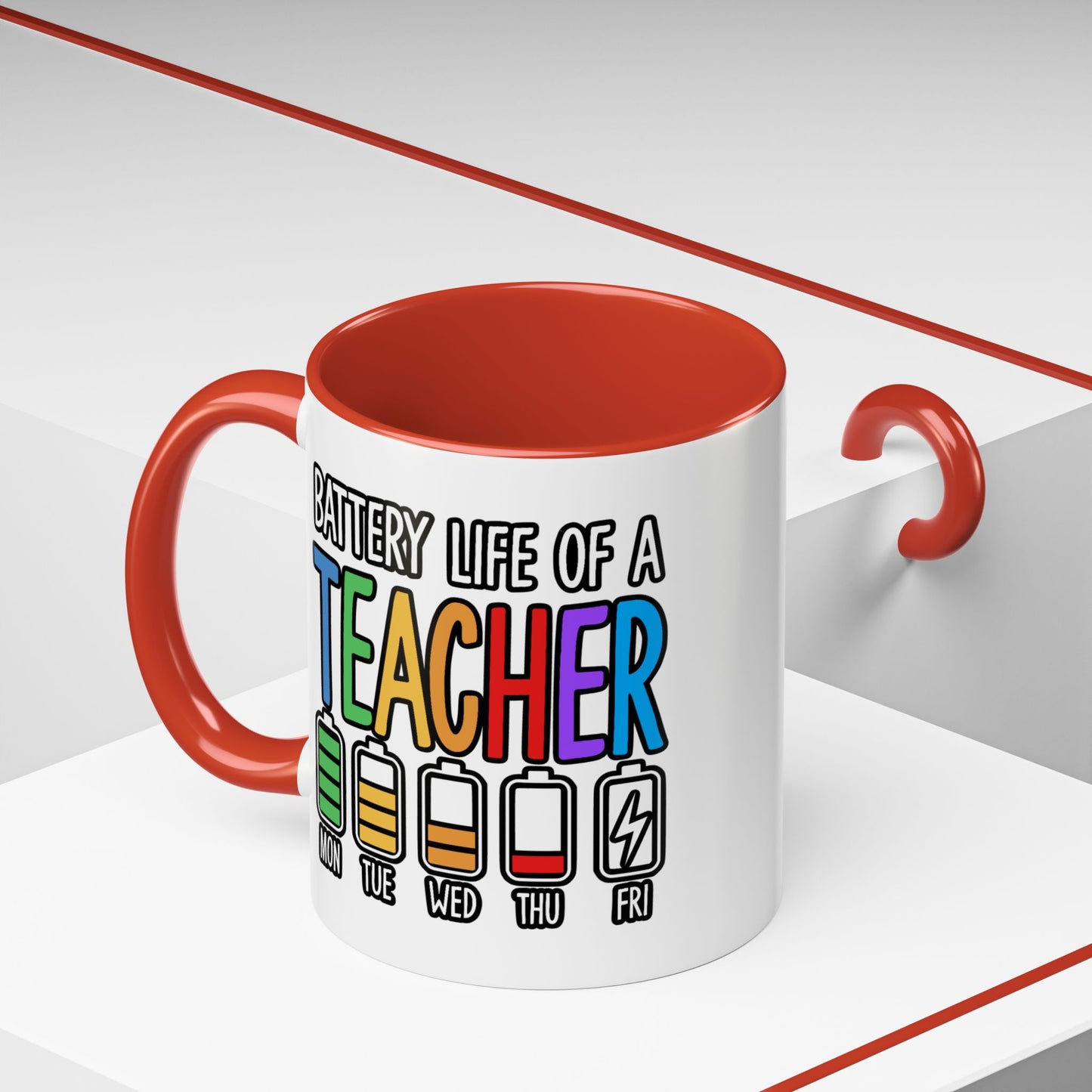 Office Mug - Battery Life of a Teacher