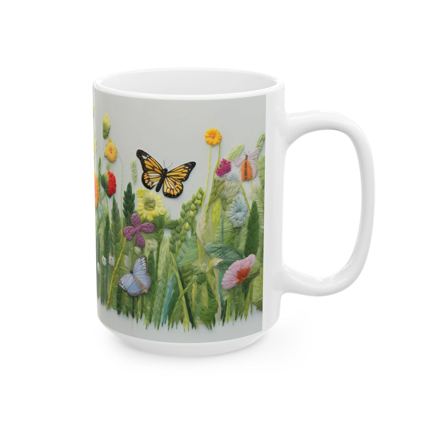 Artistic Mug - Felted Butterflies 3