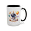 Birthday Mug - Happy Birthday Astronaut, Cake & Balloon