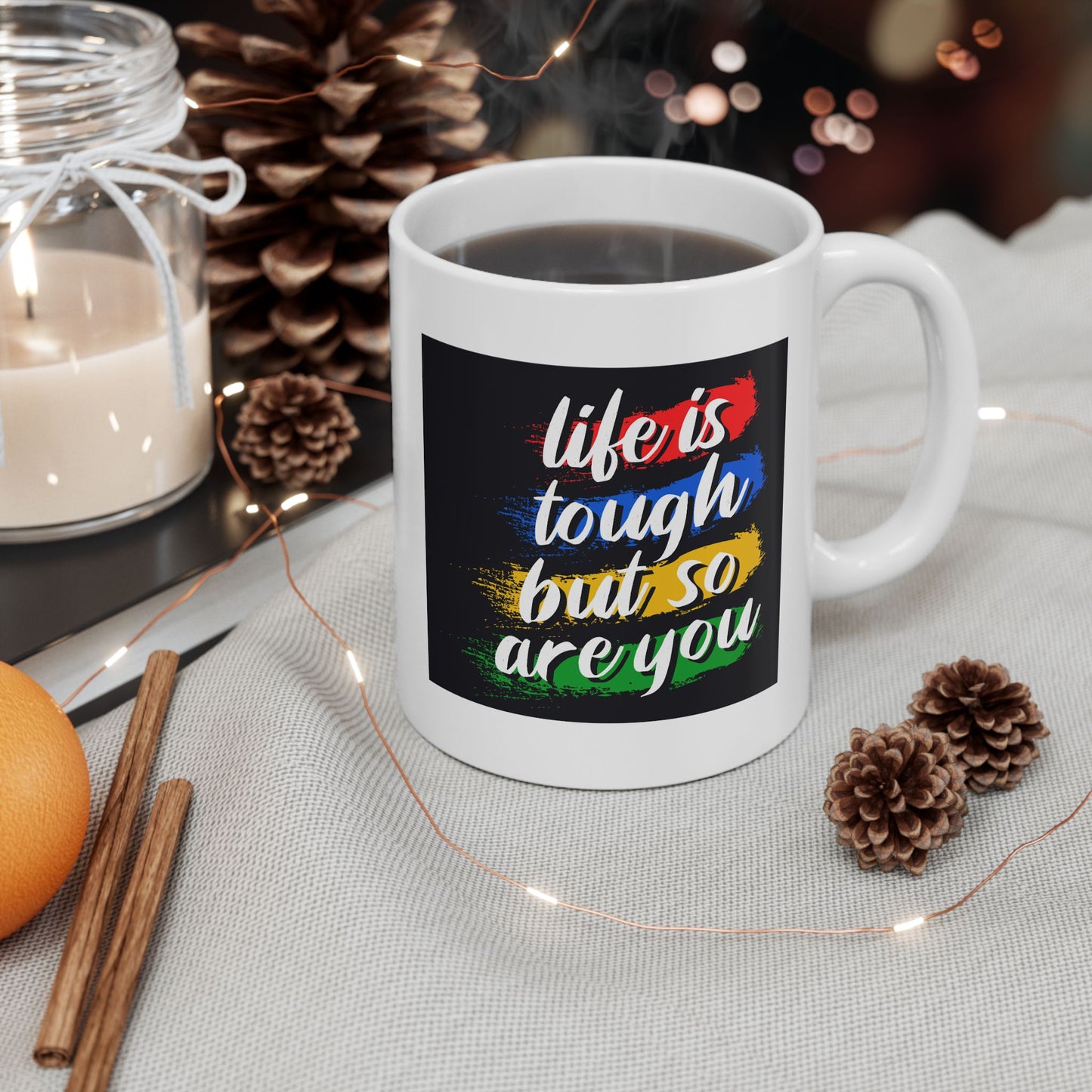 Wellness Mug - Life Is Tough Sketch