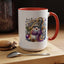 Christmas Mug - Purple and Silver Snowman