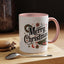 Christmas Mug - Merry Christmas Black Text Star Stocking Ornament Candy Cane