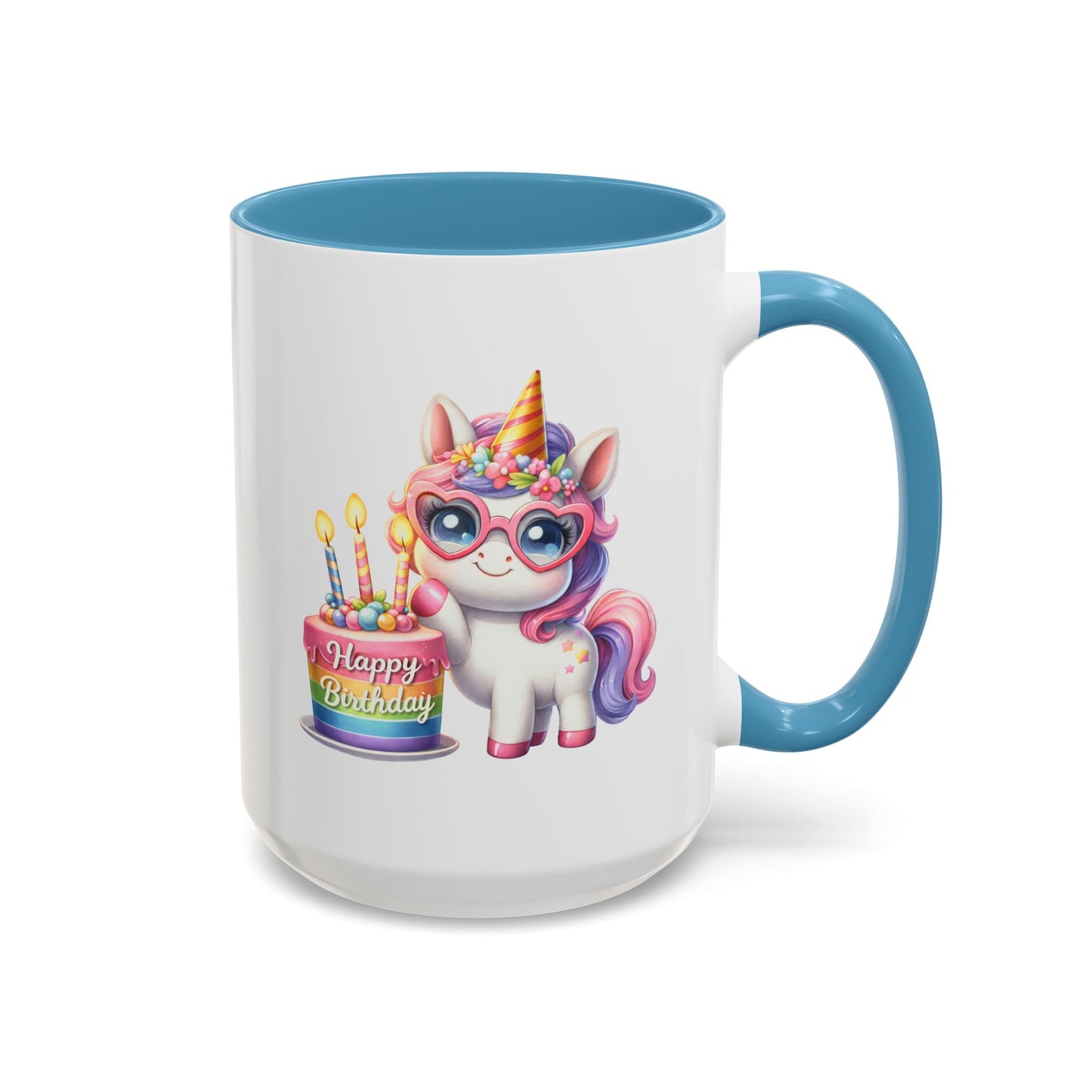 Birthday Mug - Unicorn Candles