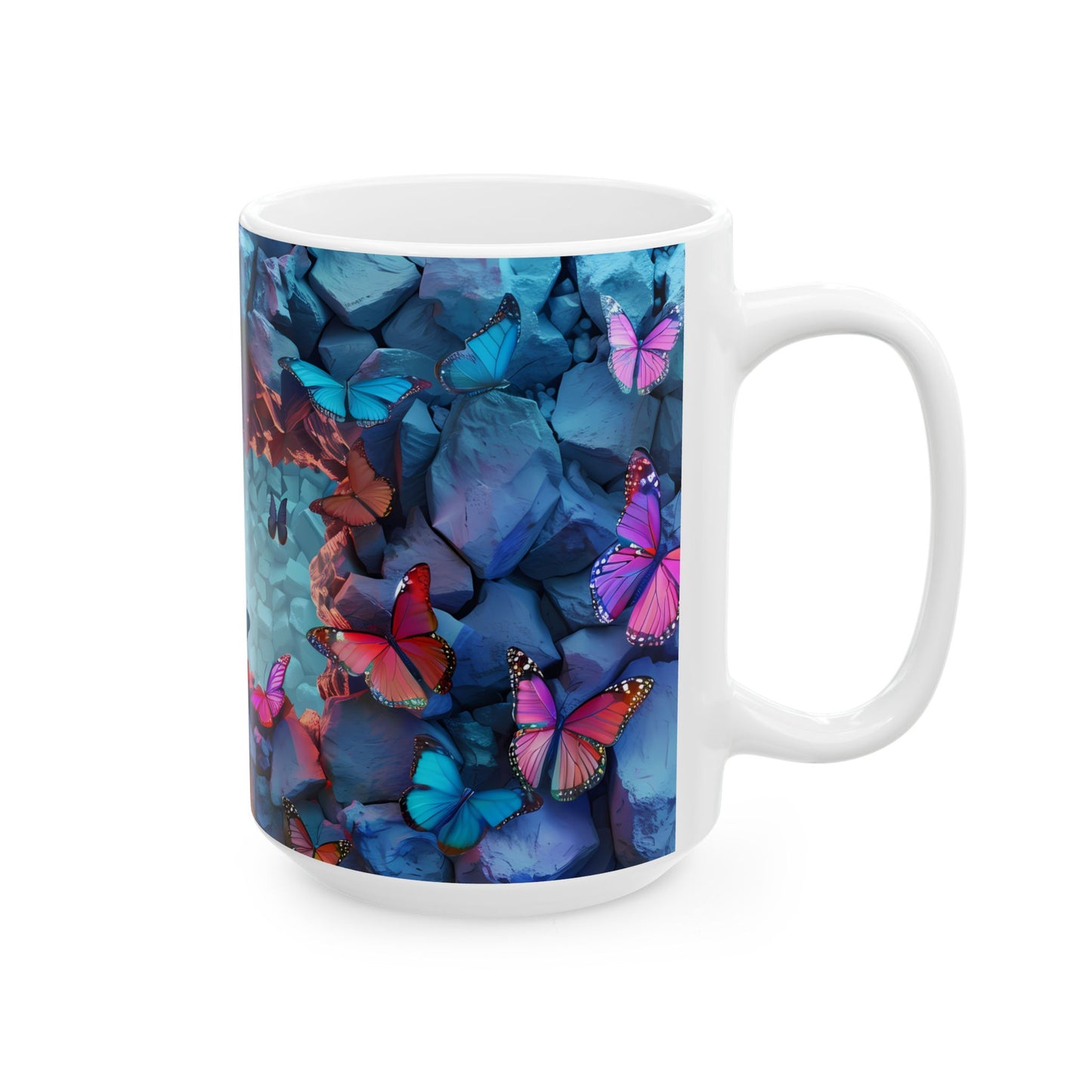 Artistic Mug - Colorful Butterflies