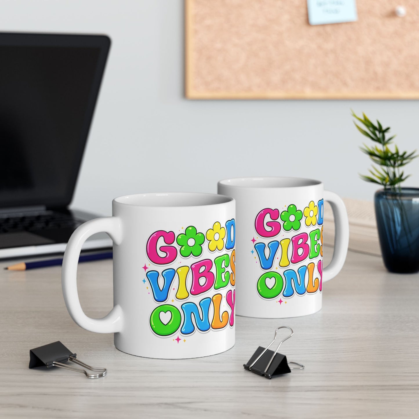 Wellness Mug - Good Vibes Only Retro