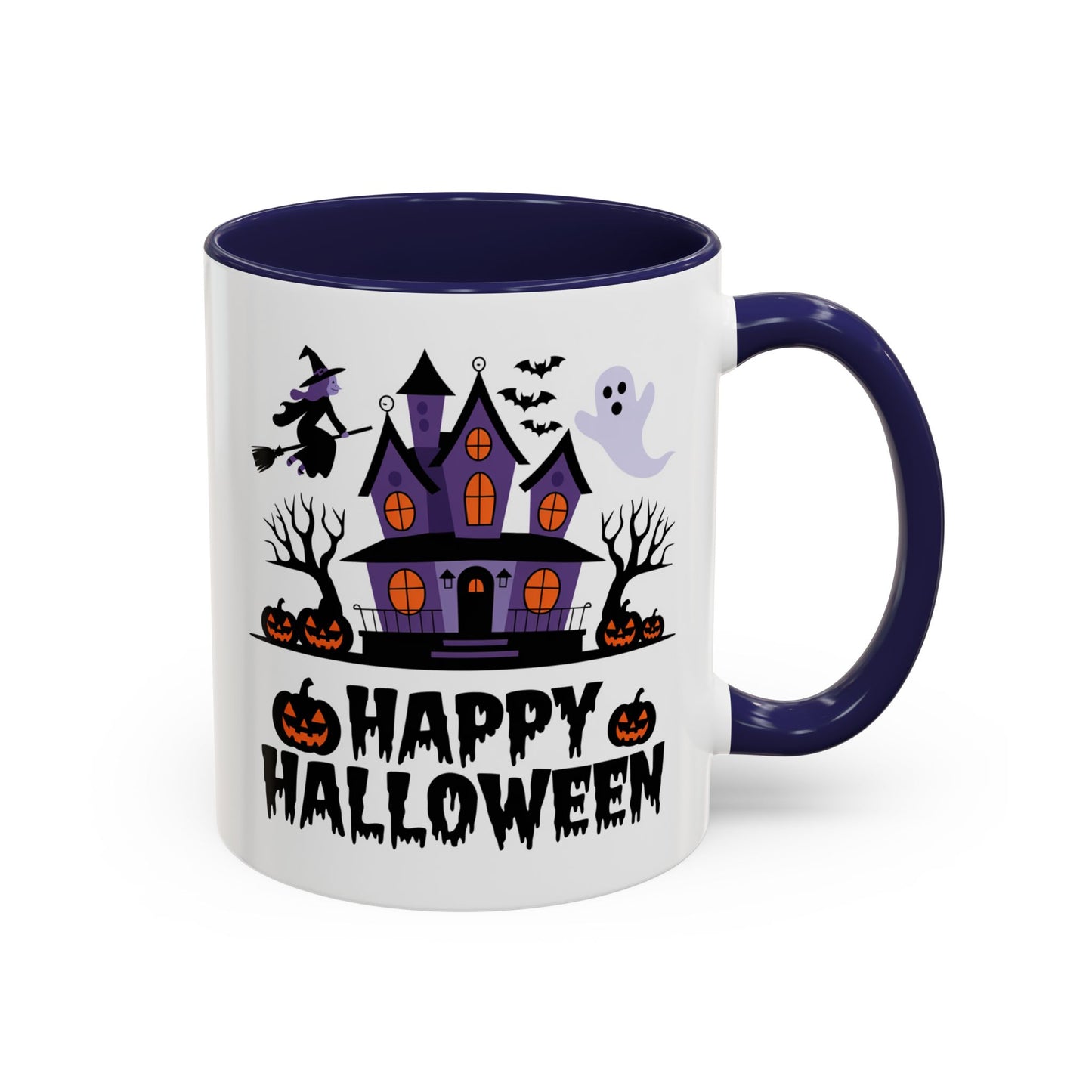 Halloween Mug - Happy Halloween Purple House