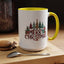 Christmas Mug - Merry Christmas Tartan Text Trees Presents