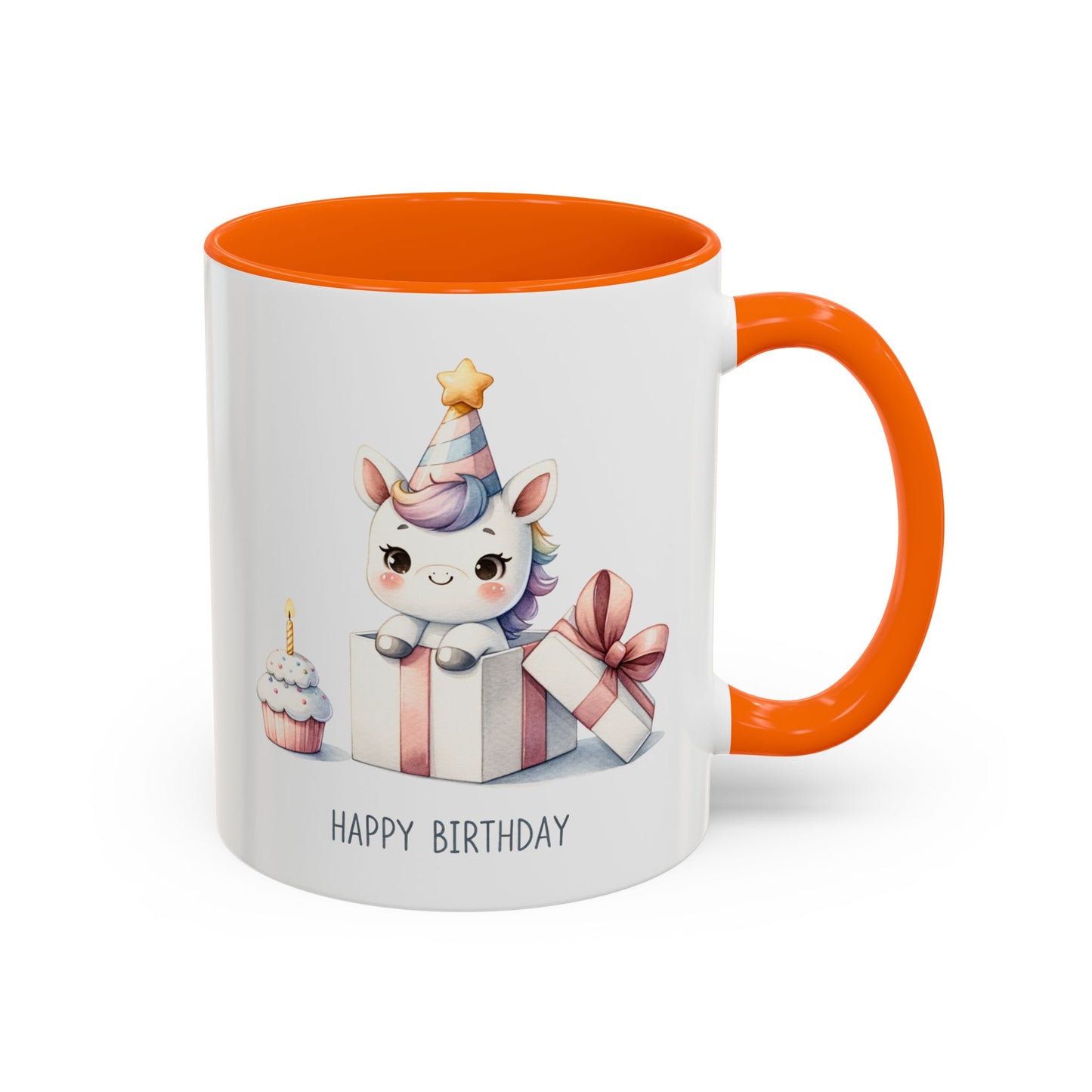 Birthday Mug - Unicorn With Present