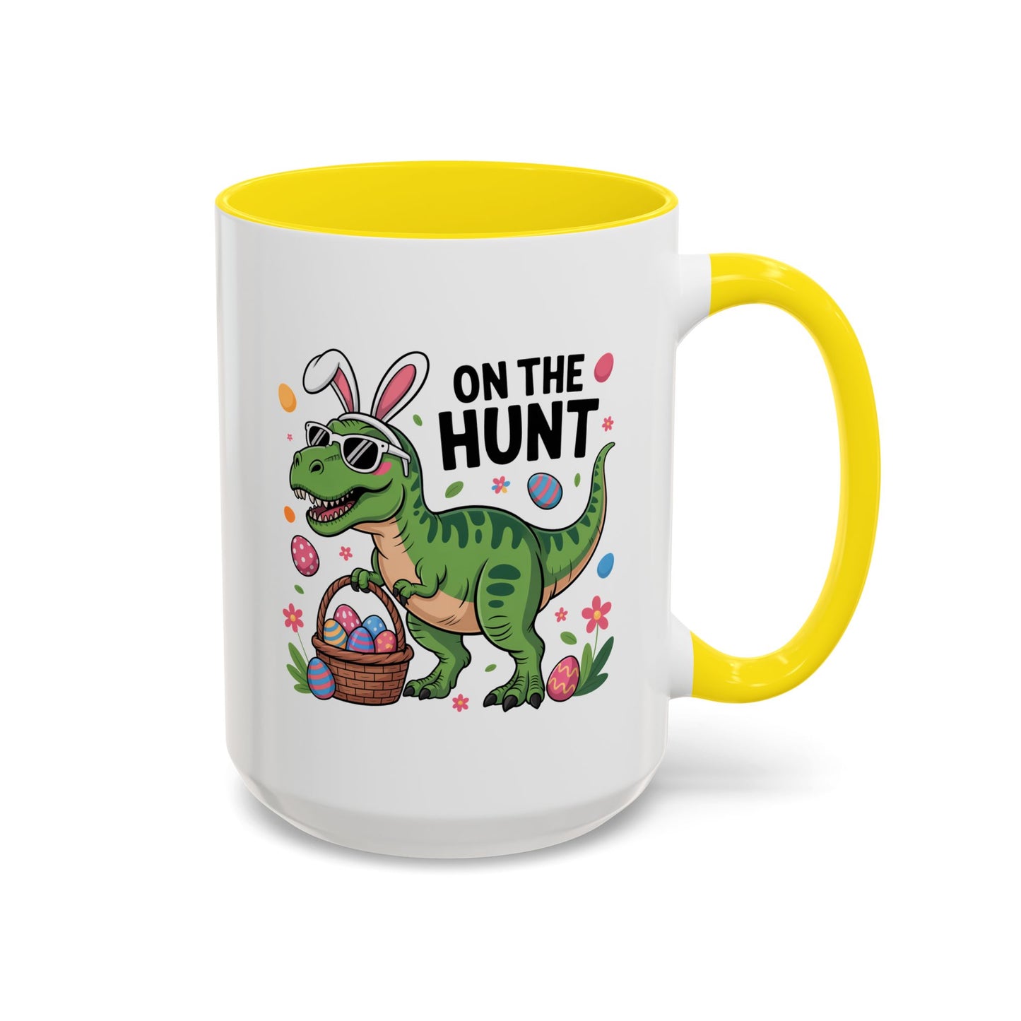 Easter Mug - On The Hunt Dinosaur