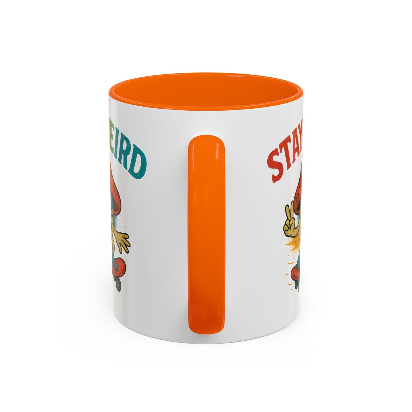 Humor Mug - Stay Weird Mushroom Skateboard