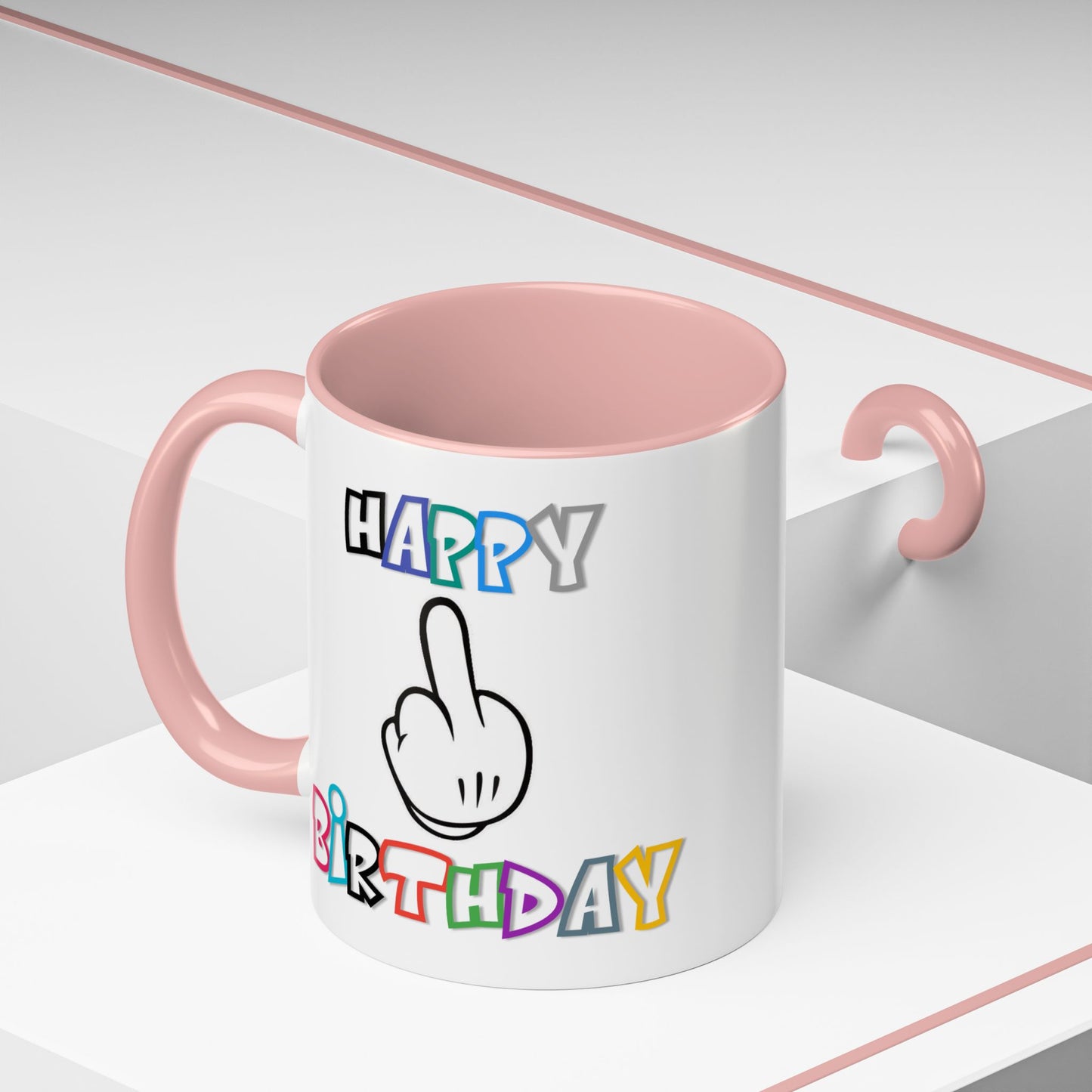 Adult Mug - Happy Birthday Middle Finger
