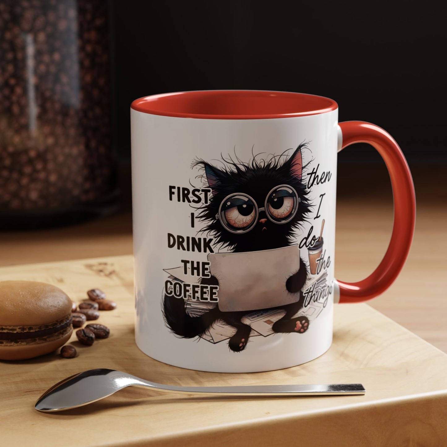 Animal Mug - First I Drink The Coffee