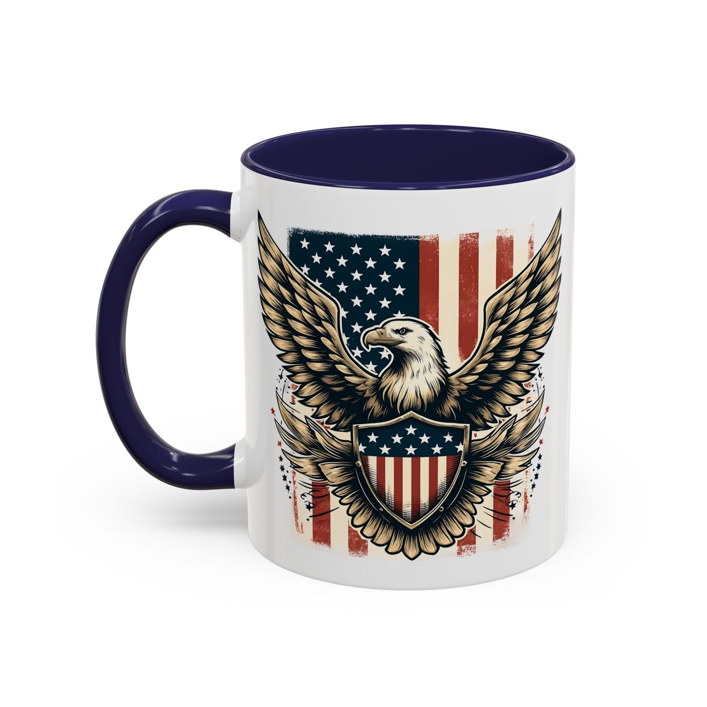 4th of July Mug - American Bald Eagle Flag 9