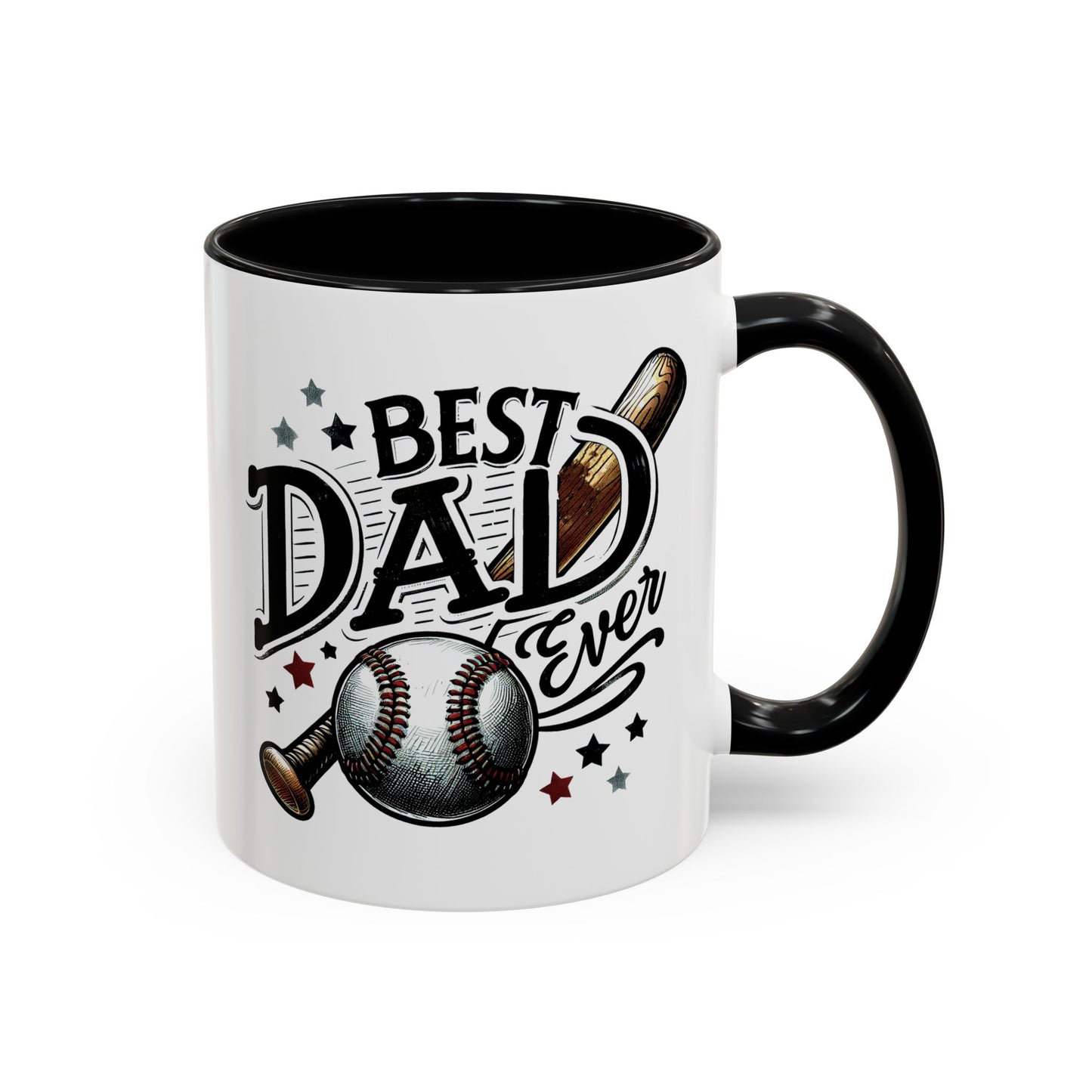 Father's Day Mug - Best Dad Ever Baseball