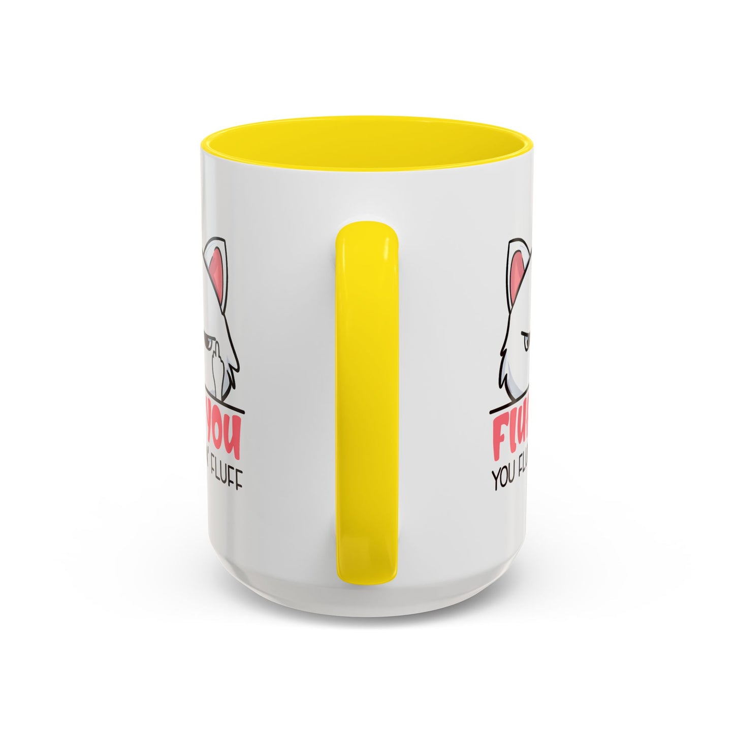 Adult Mug - Fluff You White Cat
