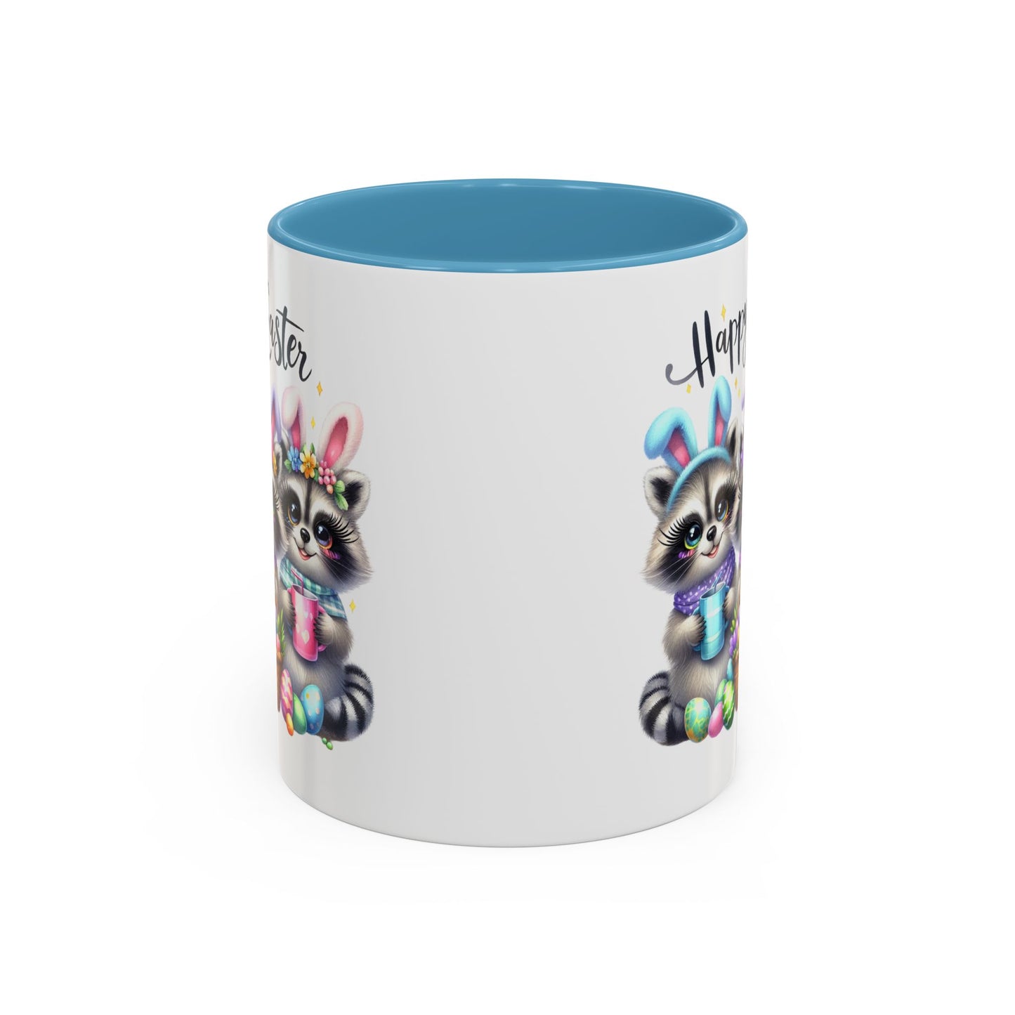 Easter Mug - Happy Easter Racoons