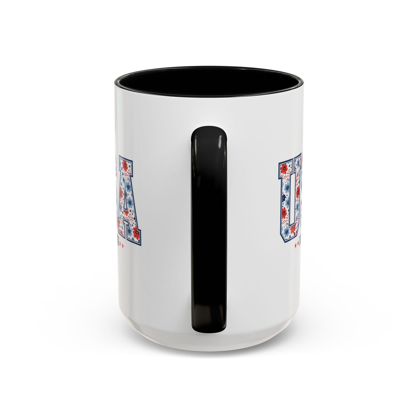 4th of July Mug - USA EST 1776 Floral