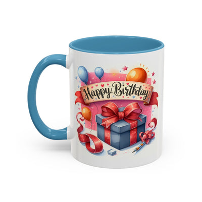 Birthday Mug - Present Pen Balloons