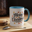 Christmas Mug - Merry Christmas Black Text Fall Leaves
