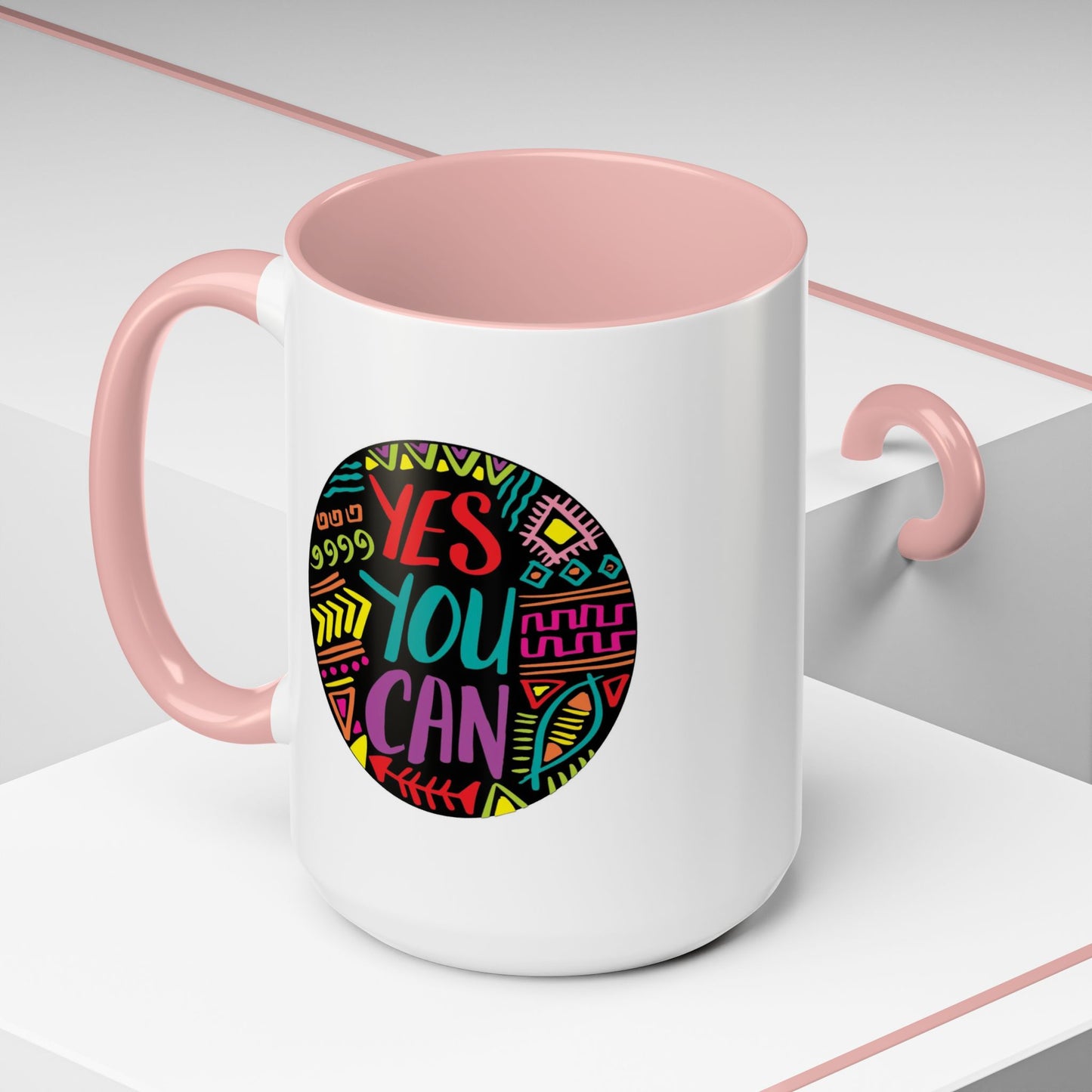 Motivation Mug - Yes You Can Badge