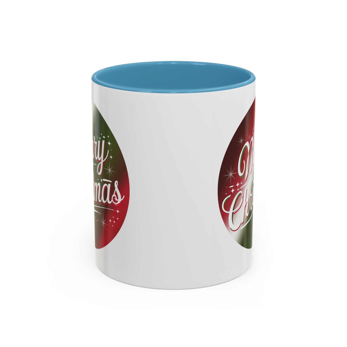 Christmas Mug - Merry Christmas White and Red Text Decoration
