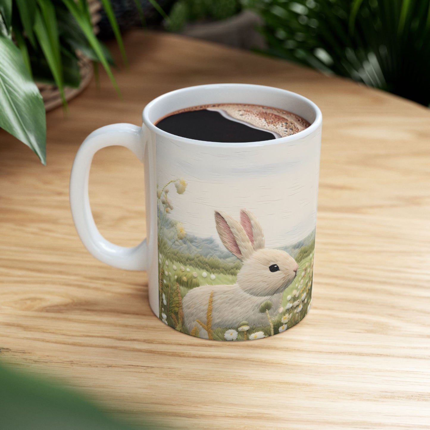 Artistic Mug - Felted Bunnies 2