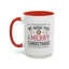 Christmas Mug - We Wish You a Merry Christmas Blue Green & Red Text