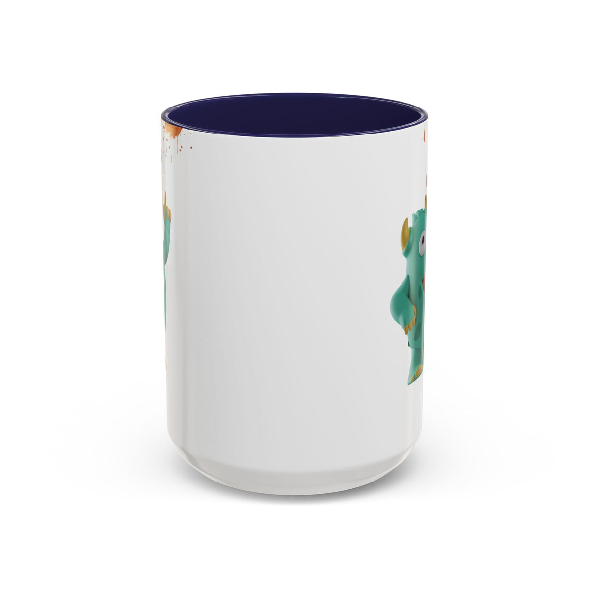 Humor Mug - Monster Drinks Coffee Spill