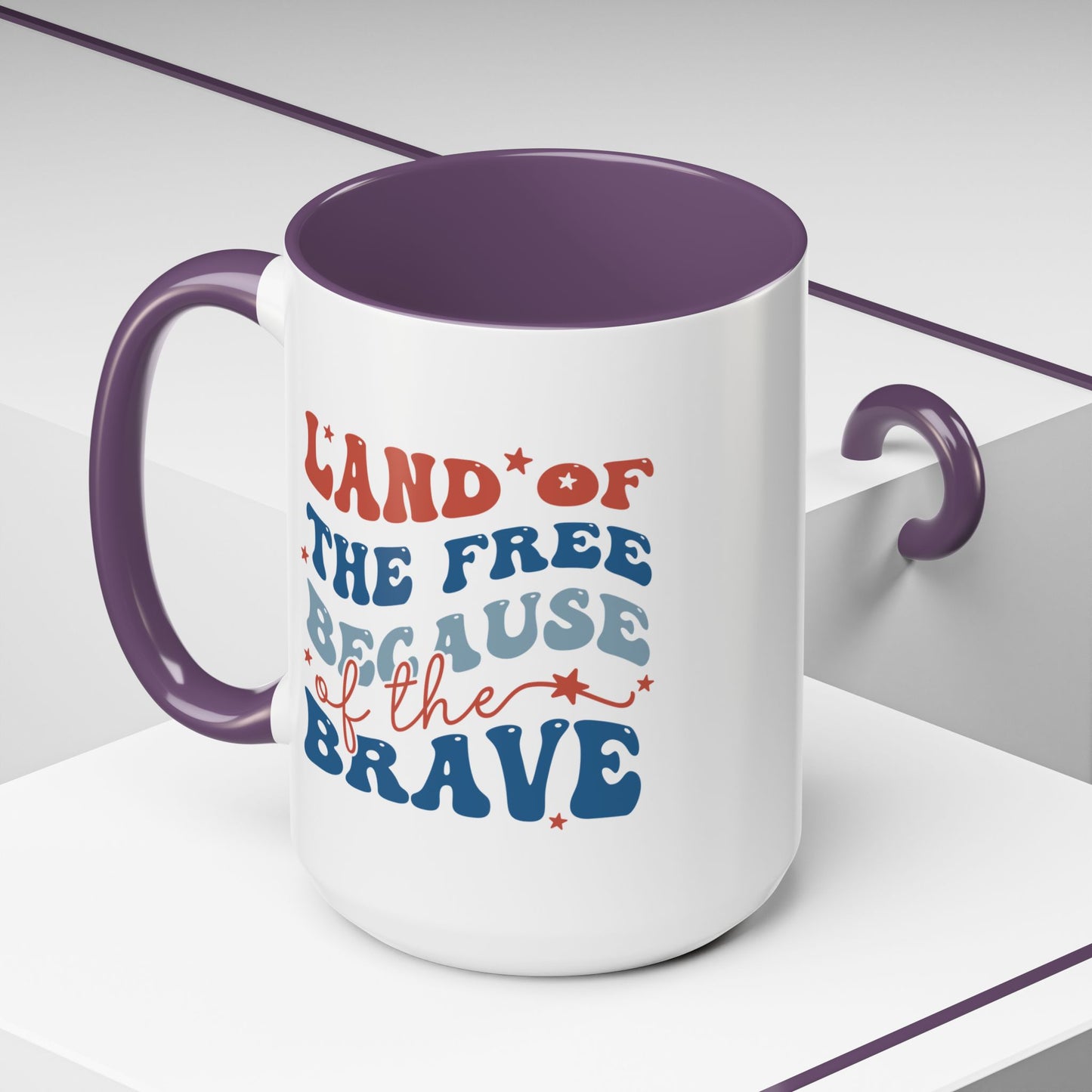 4th of July Mug - Land of The Free Because of The Brave