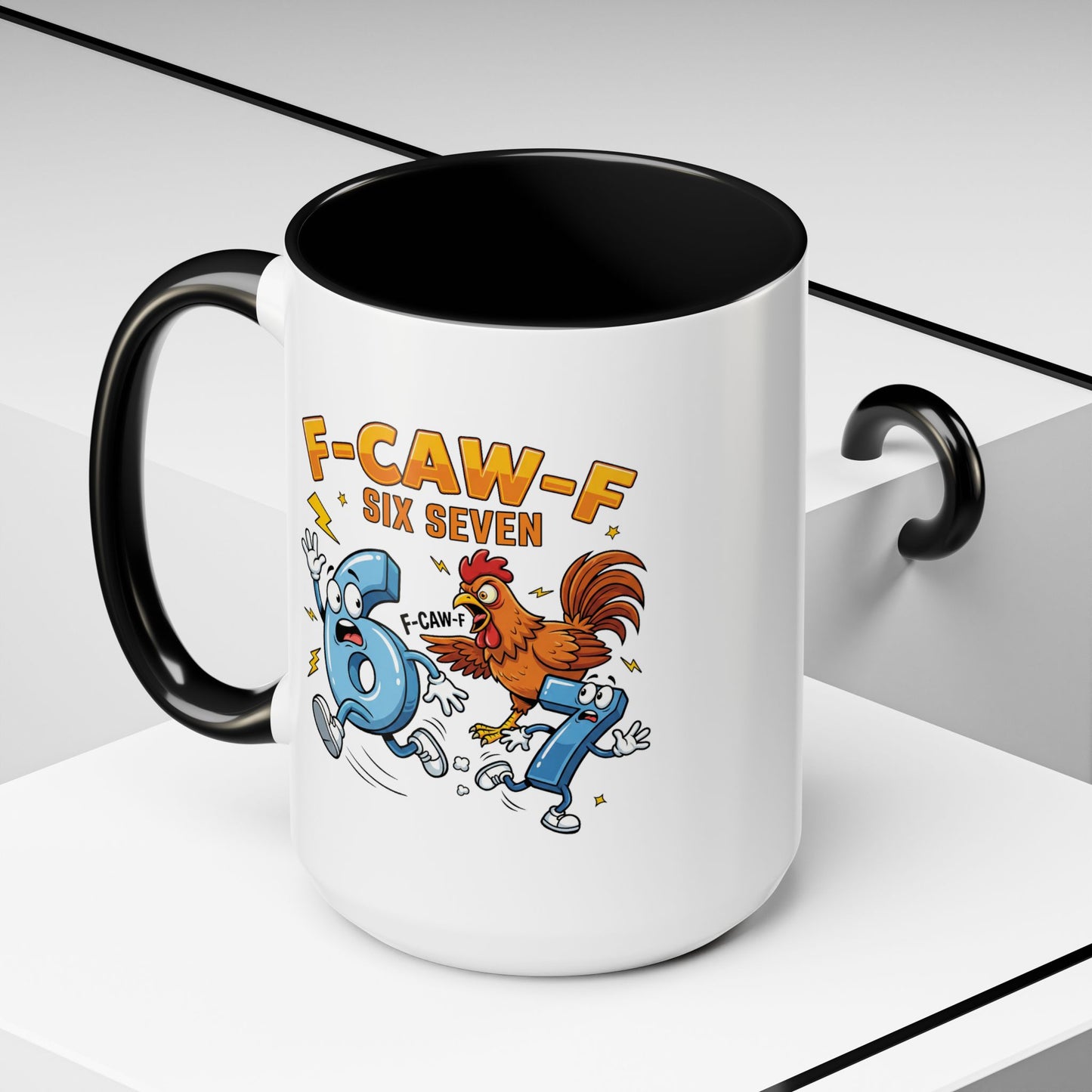 Humor Mug - F-CAW-F Six Seven