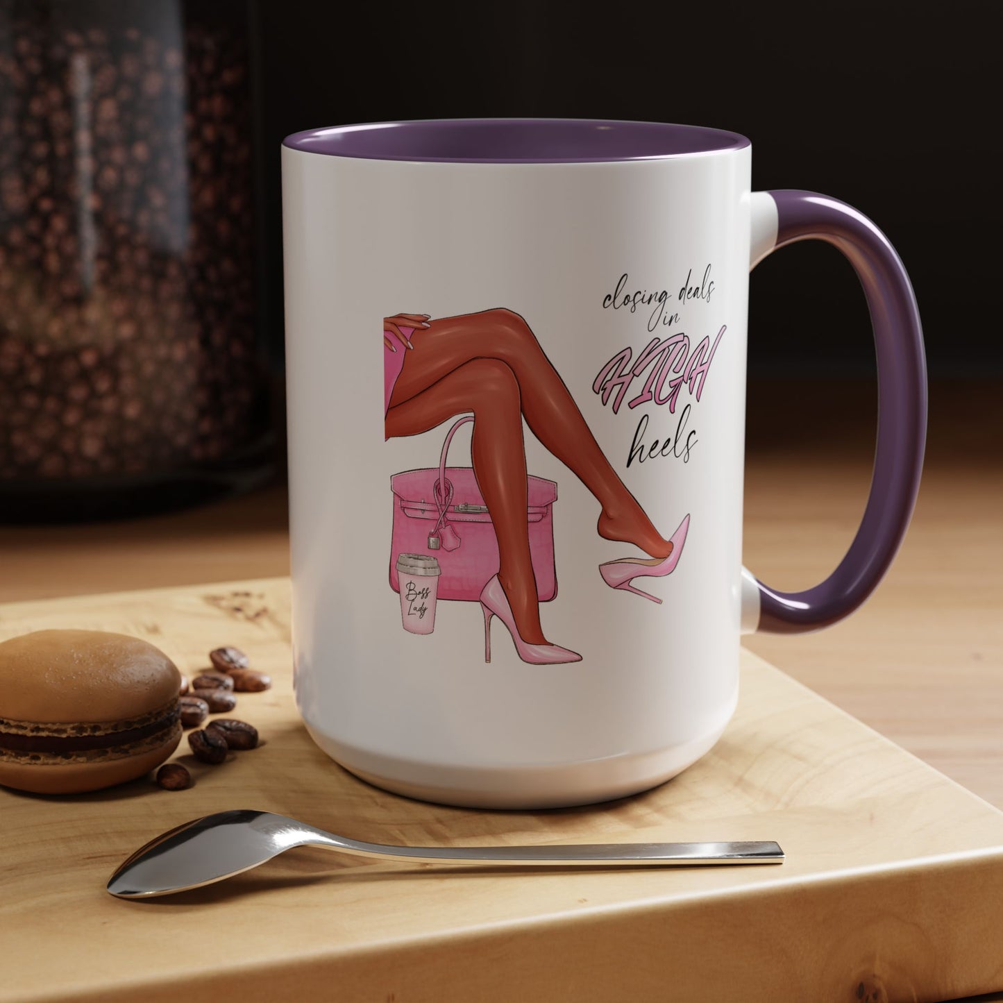 Humor Mug - Closing Deals in High Heels