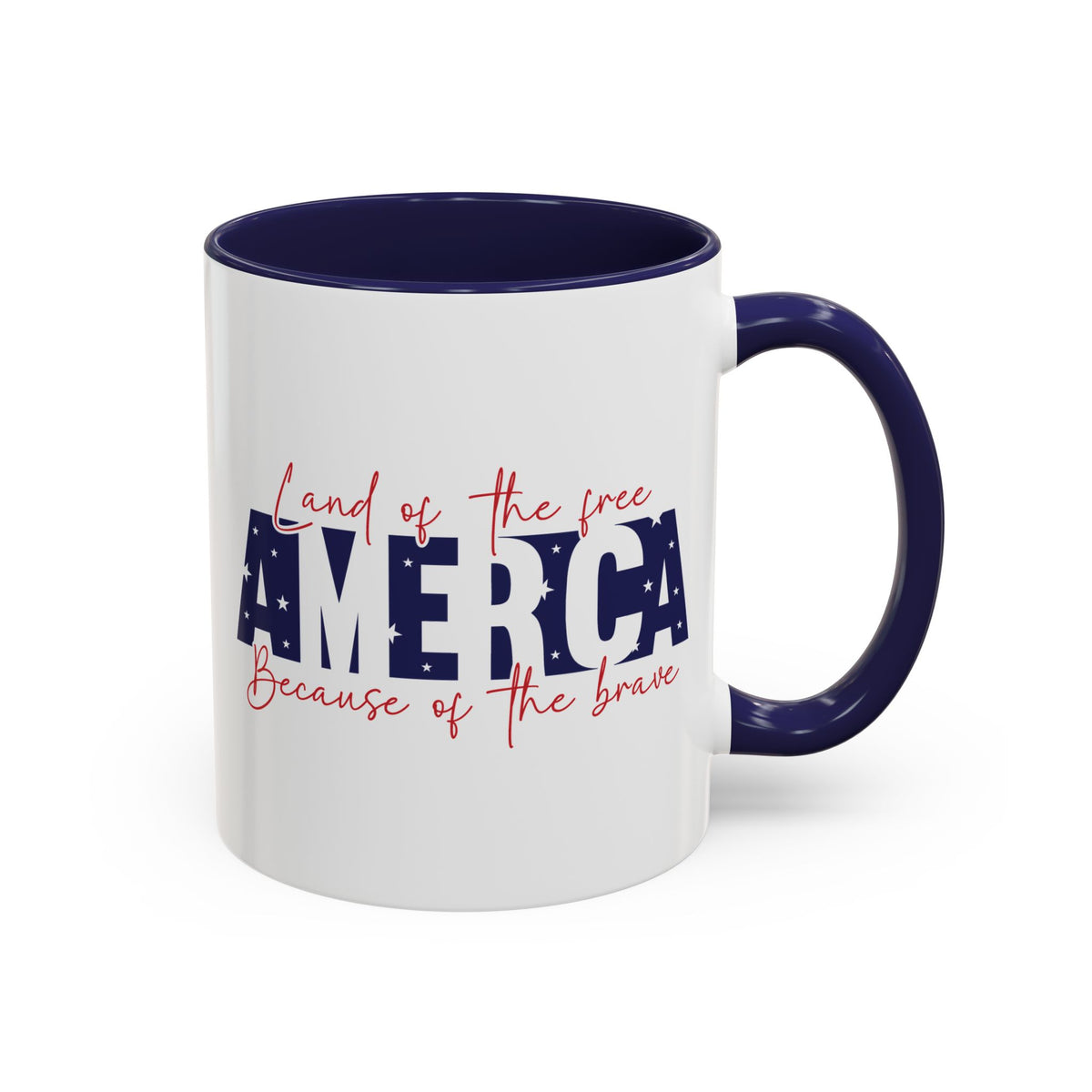 4th of July Mug - American Land of the Free Stars