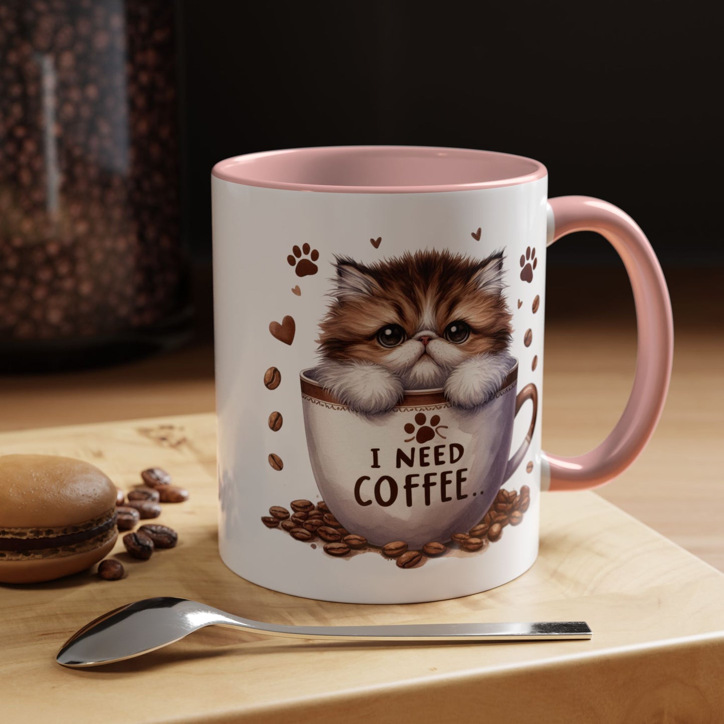 Animal Mug - I Need Coffee Kitten