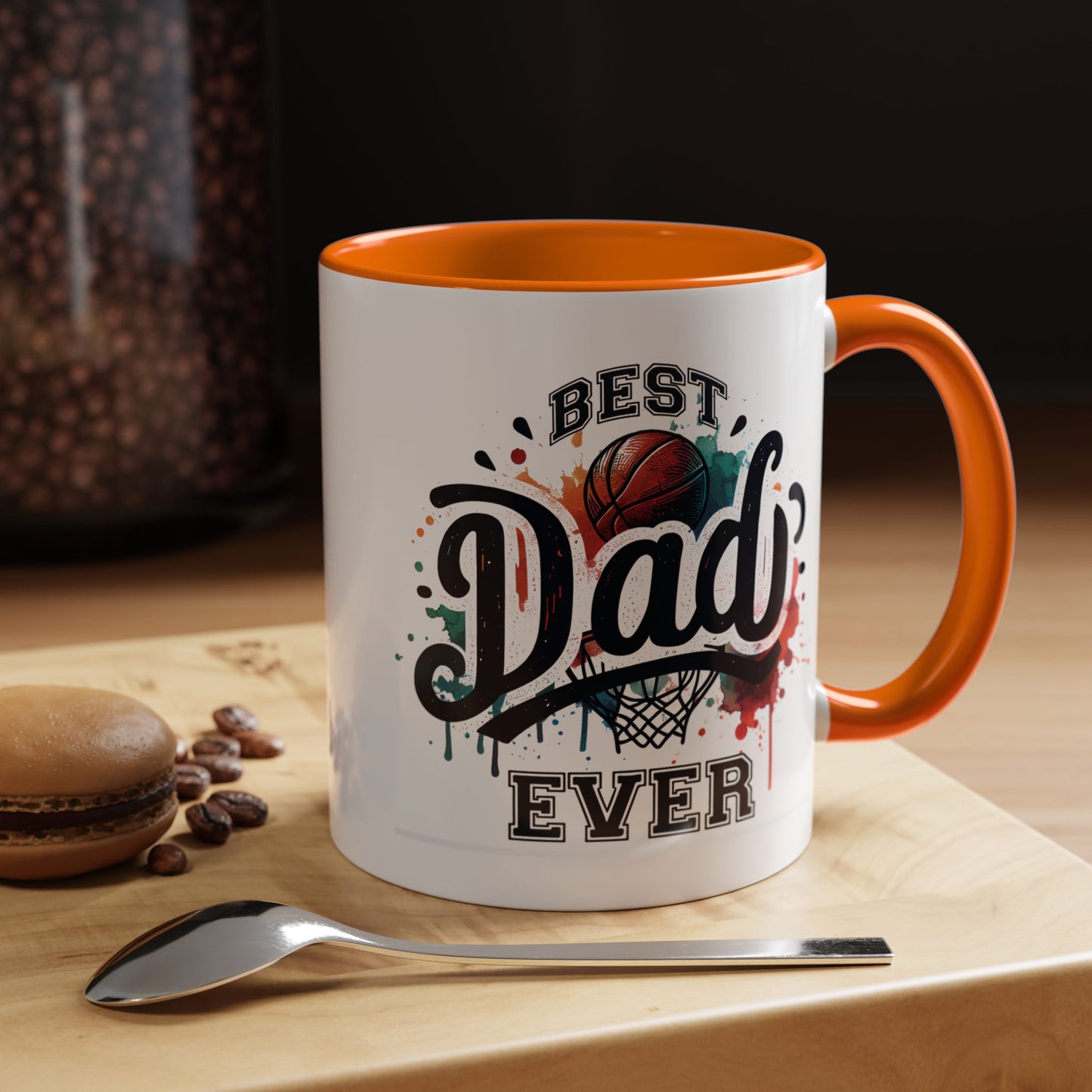 Father's Day Mug - Best Dad Ever Basketball
